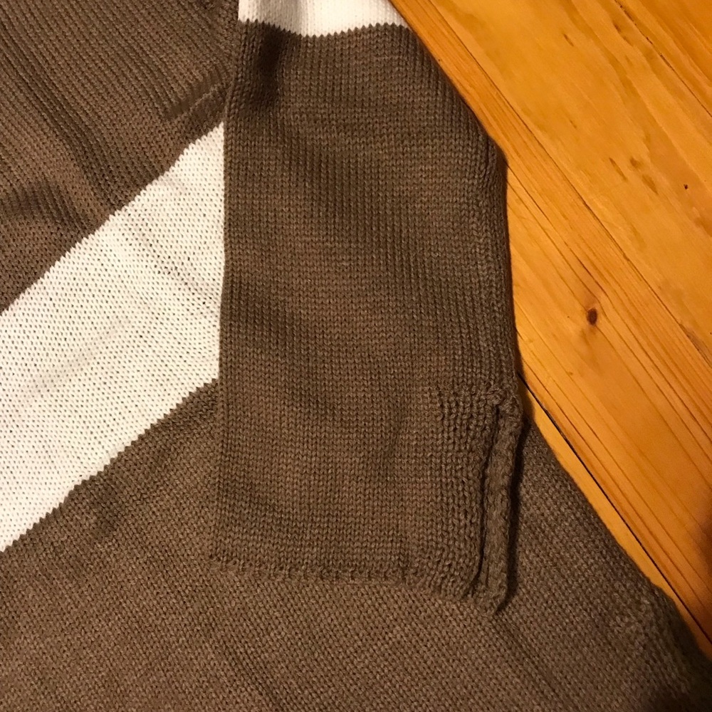 Last One! Mittoshop Oversized Brown/White Sweater - Picture 6 of 6